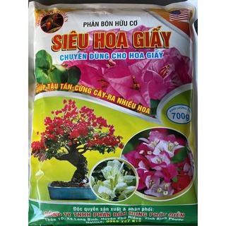 Phân bón chuyên dùng cho Hoa Giấy (túi 700gr) Phân bón hữu cơ Siêu Hoa Giấy