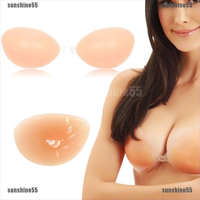 A B C D Silicone Dán Nâng Ngực Không Dây Hở Lưng