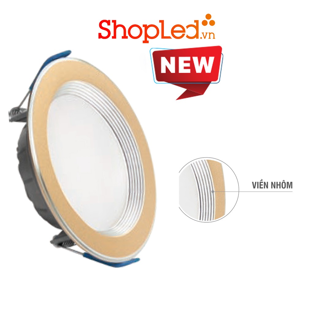 ĐÈN LED DOWNLIGHT NHÔM VIỀN VÀNG ROMAN ELD2026 SANG TRỌNG, TINH TẾ - TIẾT KIỆM ĐIỆN NĂNG