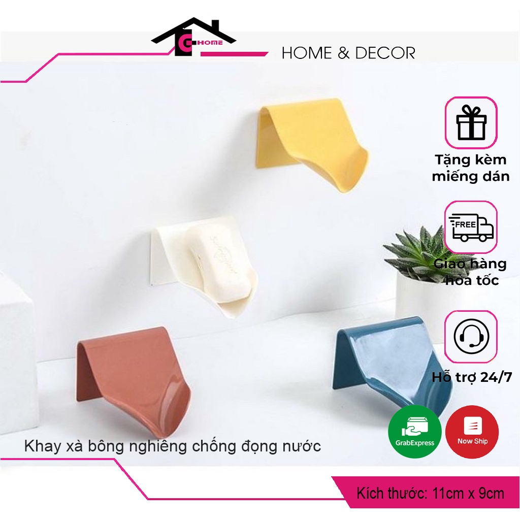 Khay kệ xà bông NGHIÊNG độc đáo không đọng nước mang phong cách nhật