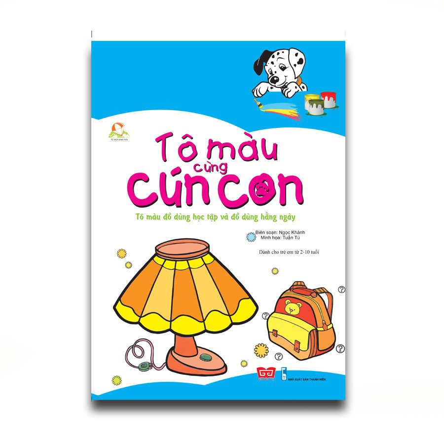 SÁCH - COMBO: Tô màu cùng cún con ( 5 CUỐN )