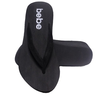 Dép xốp cao xỏ ngón đen NAHI DC01