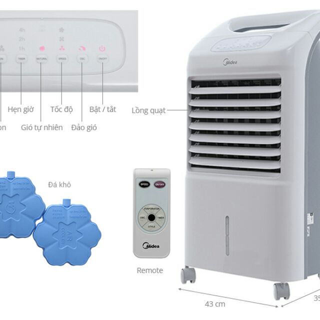 Quạt điều hòa hơi nước Midea AC100-U