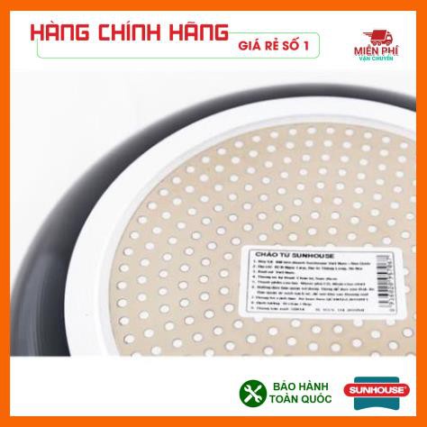 Chảo chống dính bếp từ Sunhouse 26cm, chảo chống dính SUNHOUSE SHM26 phù hợp với mọi loại bếp.