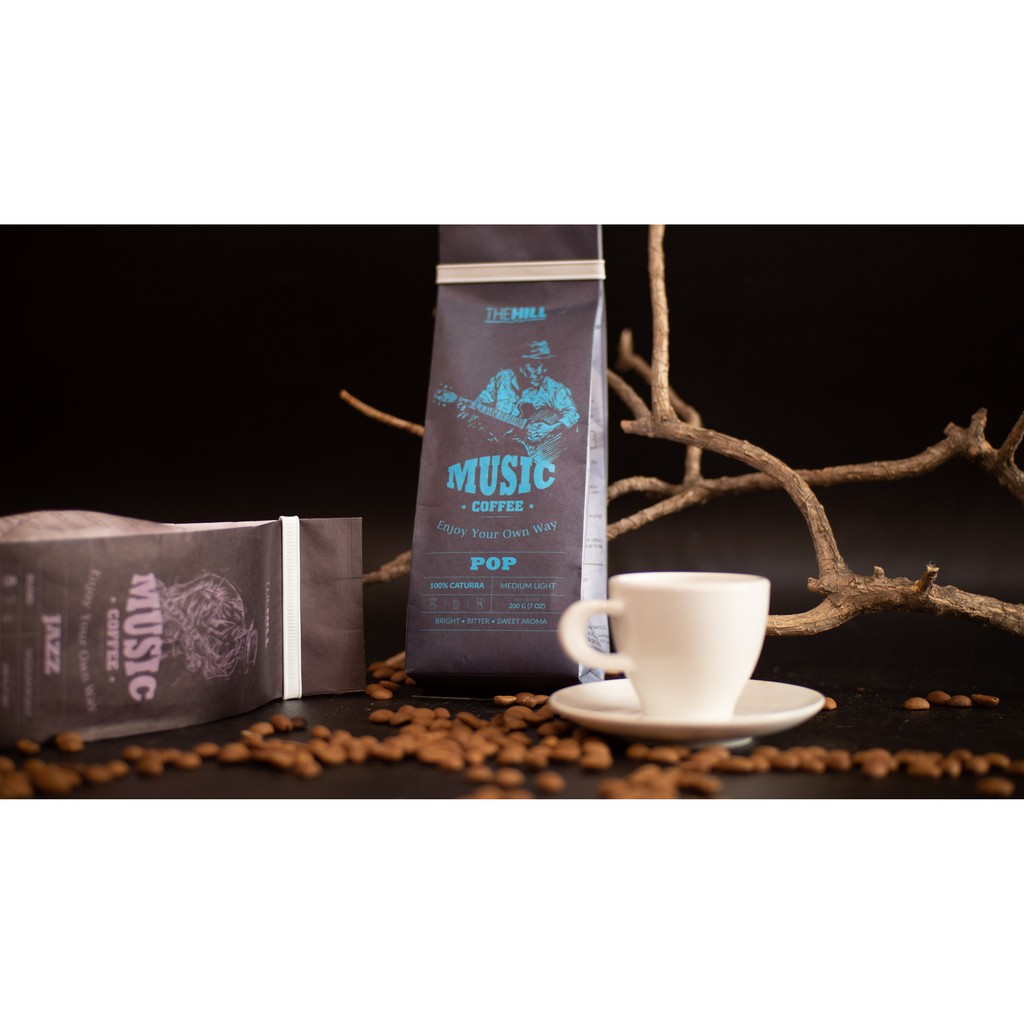 Cà Phê The Hill Dòng Âm Nhạc (Music Coffee) - Indie 200g (Dạng hạt) - CTM005