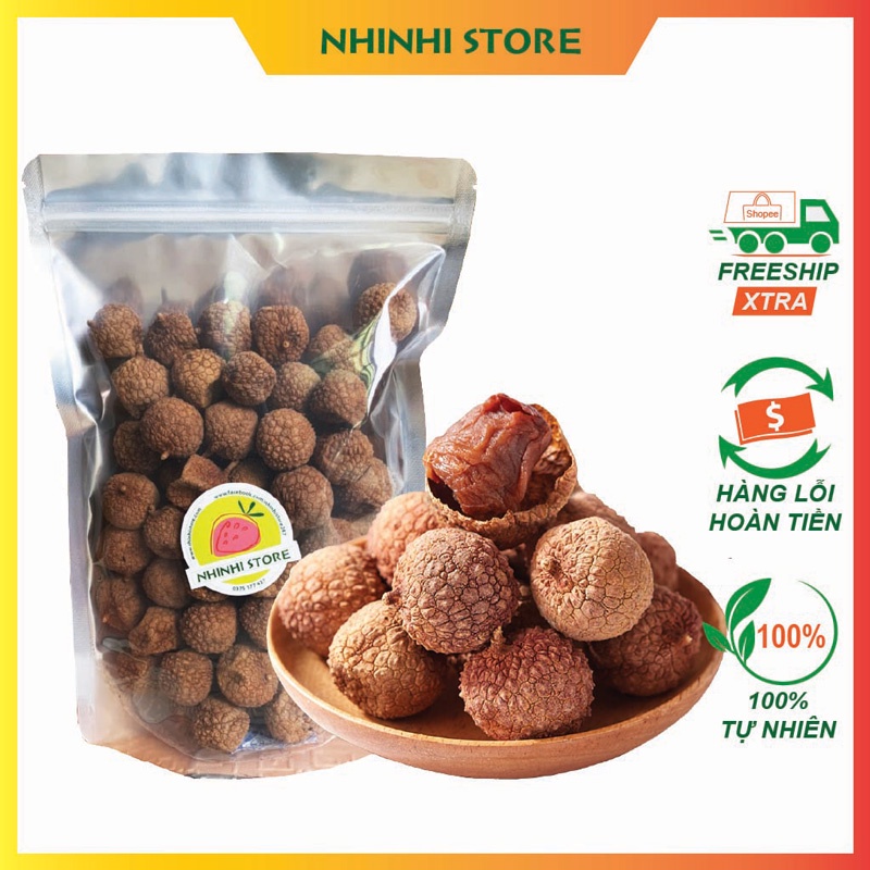 Combo 1Kg Vải Thiều Sấy Khô - Đặc Sản Bắc Giang - Trái Cây Sấy Nhi Nhi Store