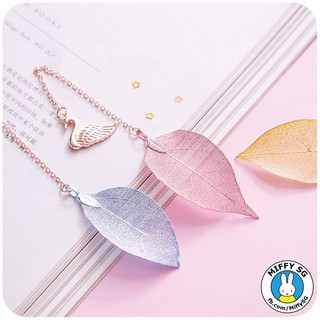 Bookmark kim loại cao cấp hình chiếc lá