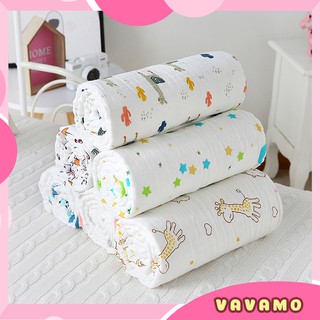 Khăn choàng tắm cho bé chất vải xô 6 lớp mềm mại thoáng khí thấm hút cao KH07