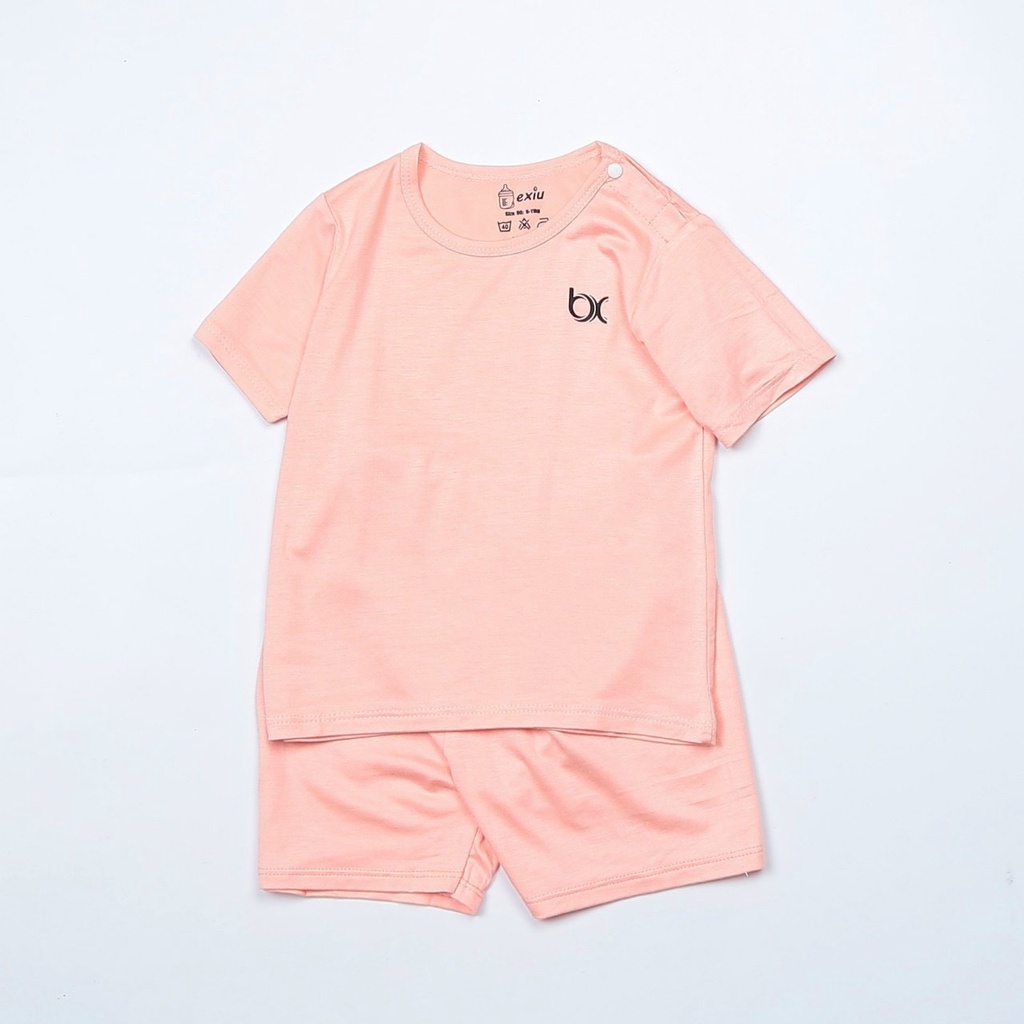 Bộ Thun Tay Ngắn Chất Cotton Lạnh Mềm Mại Mặc Mát Cho Bé_BXtayngan