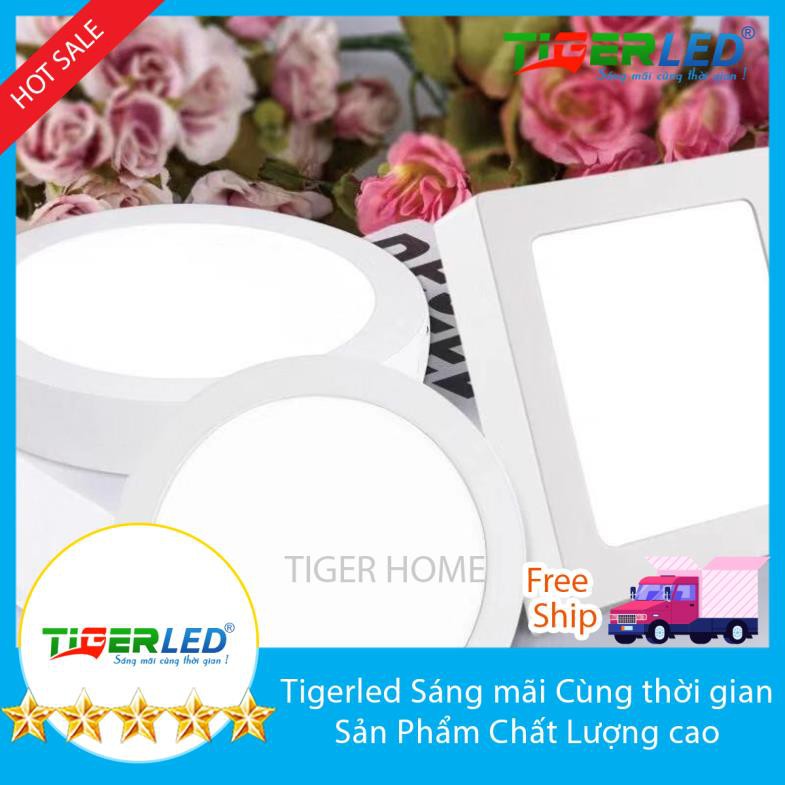 Đèn Ốp trần vuông Tòn 12 wat tigerled bảo hành 1 năm lỗi 1 đổi 1