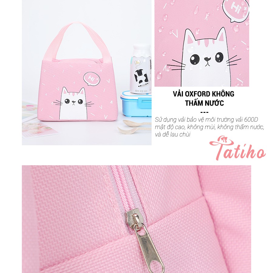 [Hàng Xịn, Giá Tốt] Túi Giữ Nhiệt Đựng Cơm Chống Nước Cao Cấp Vải Oxford 600D 22x15x17cm - Lunch Bag - Mã TG002