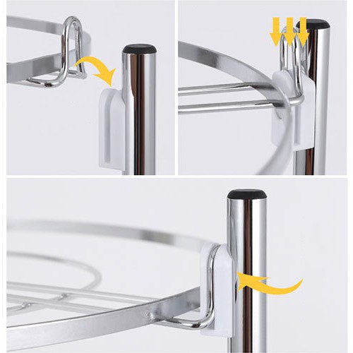 Giá kệ để nồi niêu xoong chảo Inox 304 Vando 4 tầng