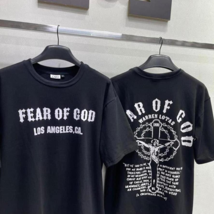 1hitshop Áo thun FOG Fear of God NBA Jesu, áo thun fear of god thánh giá unisex như hình cực đẹp