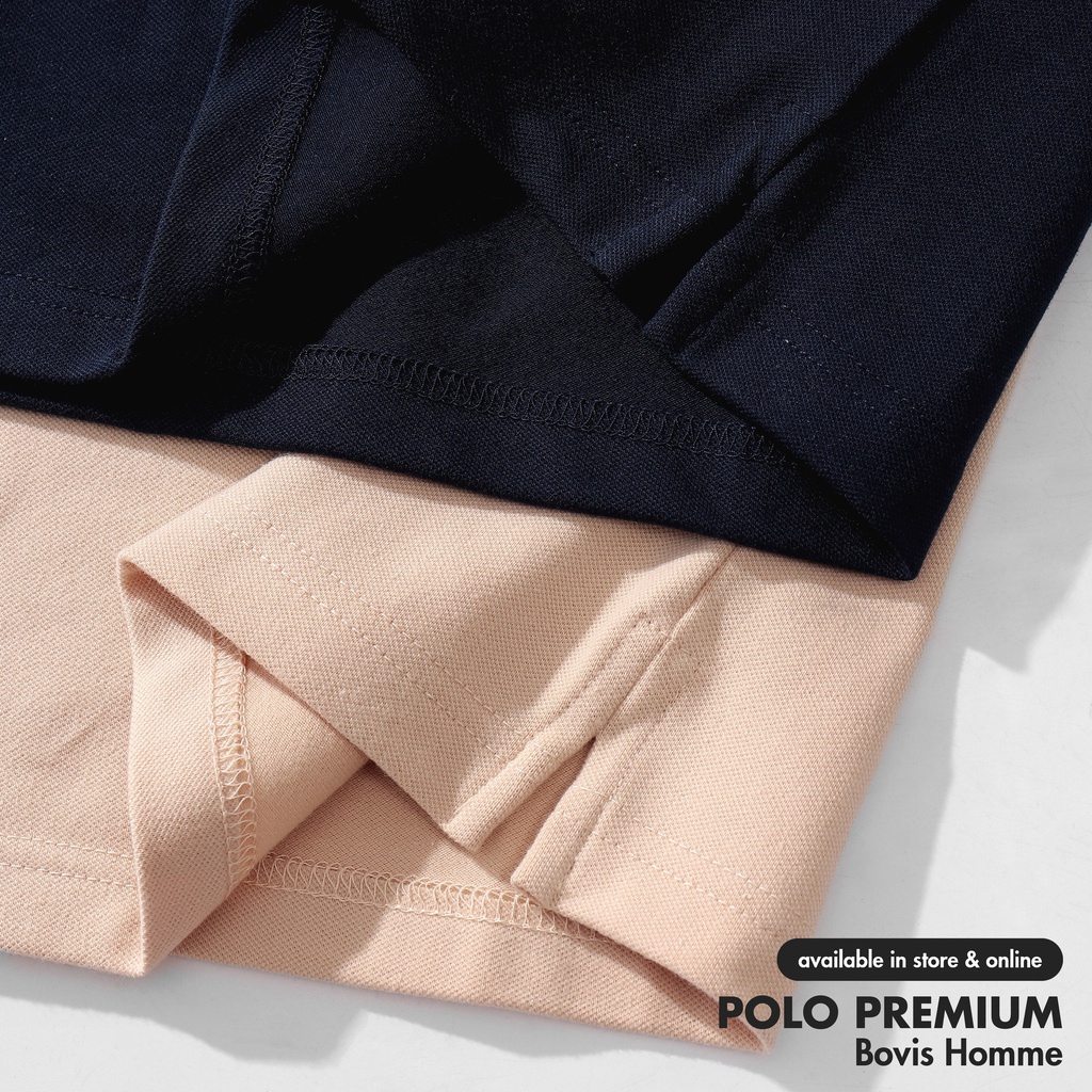 Áo Polo nam trơn Bovis Homme, nhiều màu, phom Slim-Fit vừa vặn giúp ôm dáng, chất cotton mềm mịn, thấm hút mồ hôi.