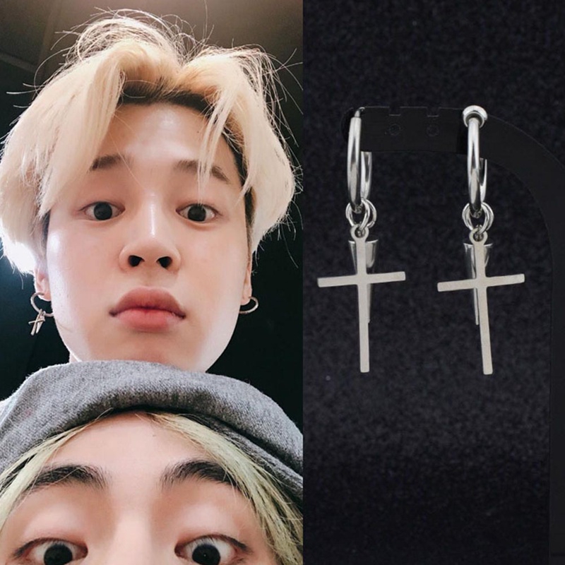 Khuyên tai kim loại phong cách KPOP BTS Bangtan Boys Jimin