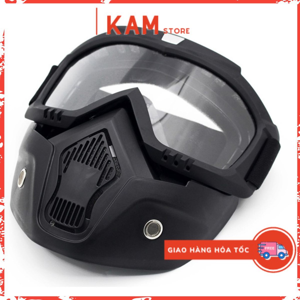 Mặt Nạ Đi Phượt, Phòng Độc, Chống Gió Có Thể Tháo Rời Dành Cho Người Đi Xe Máy | KAM Store