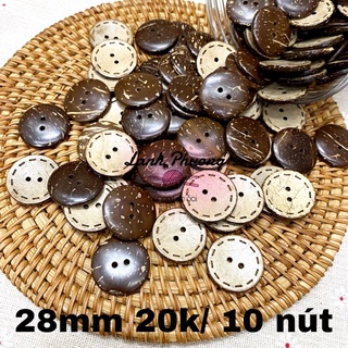 Nút Gỗ Dừa Trang Trí Handmade