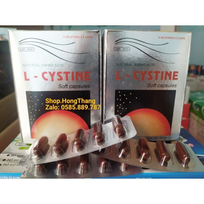 L - Cystine bổ sung dưỡng chất cho tóc, da hộp 60 viên