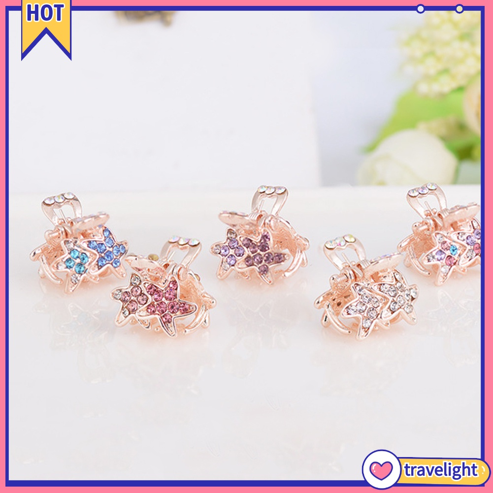 Kẹp tóc hình sao biển đính đá dễ thương cho nữ