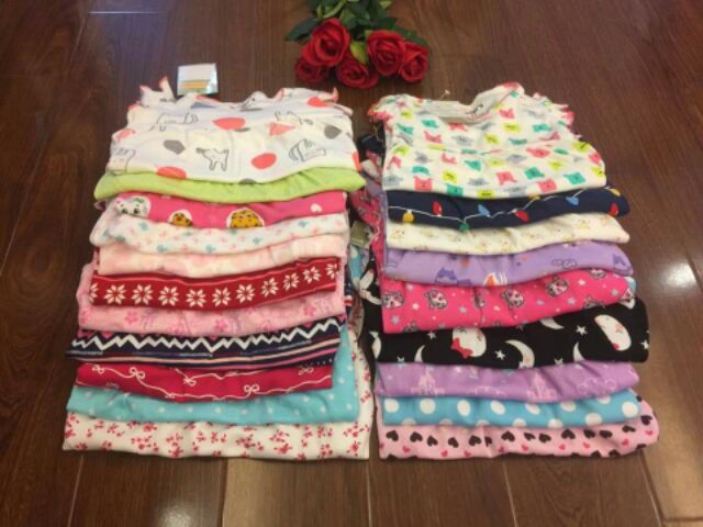 Sét 3 Váy cotton borip bánh bèo bé gái 10_25kg