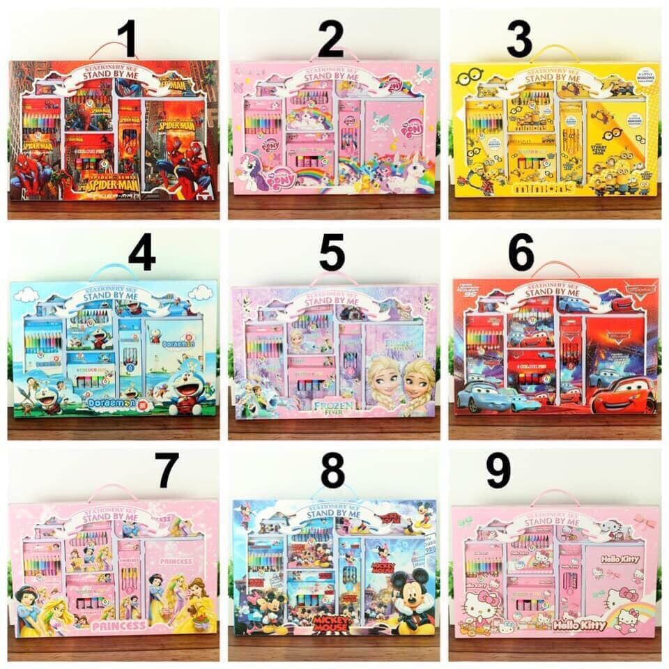 Set dụng cụ học tập 9 món