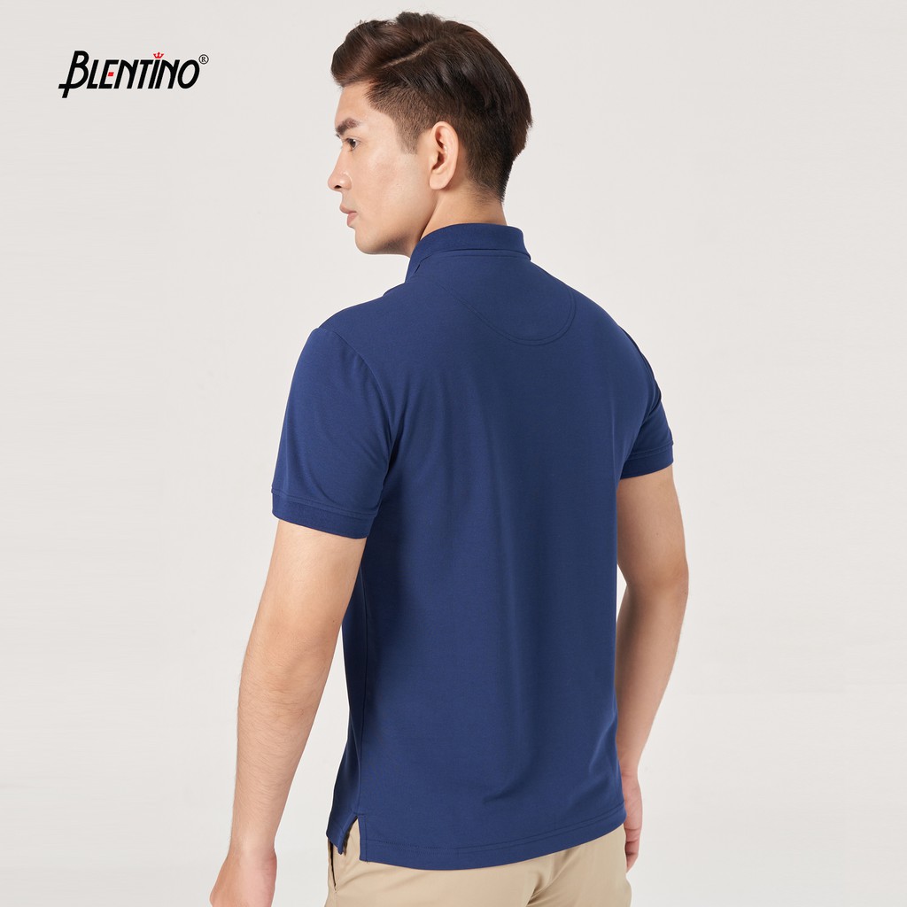 [Mã LTBAUAB22 giảm 7% đơn 99K] Áo polo Nam Có Cổ In Hình Chuẩn Men Blentino PL1221 , Chất Liệu CVC cao cấp mềm mại.