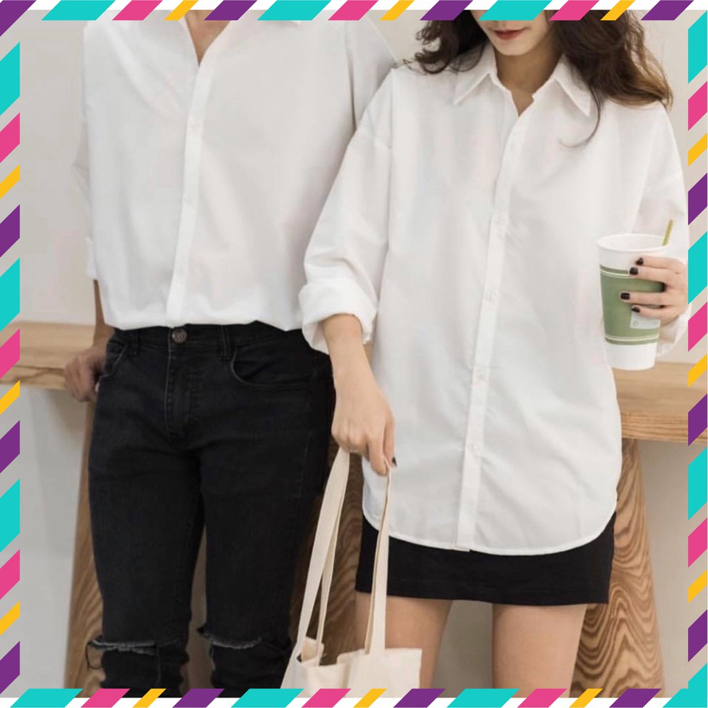 [ẢNH THẬT] Áo Sơ Mi Trắng Dài Tay Phong Cách Thời Trang Hàn Quốc Siêu Hot | BigBuy360 - bigbuy360.vn