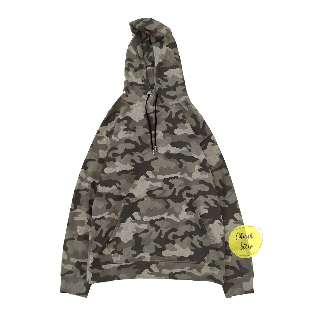 Áo Hoodie Camo Nam Nữ Form Rộng