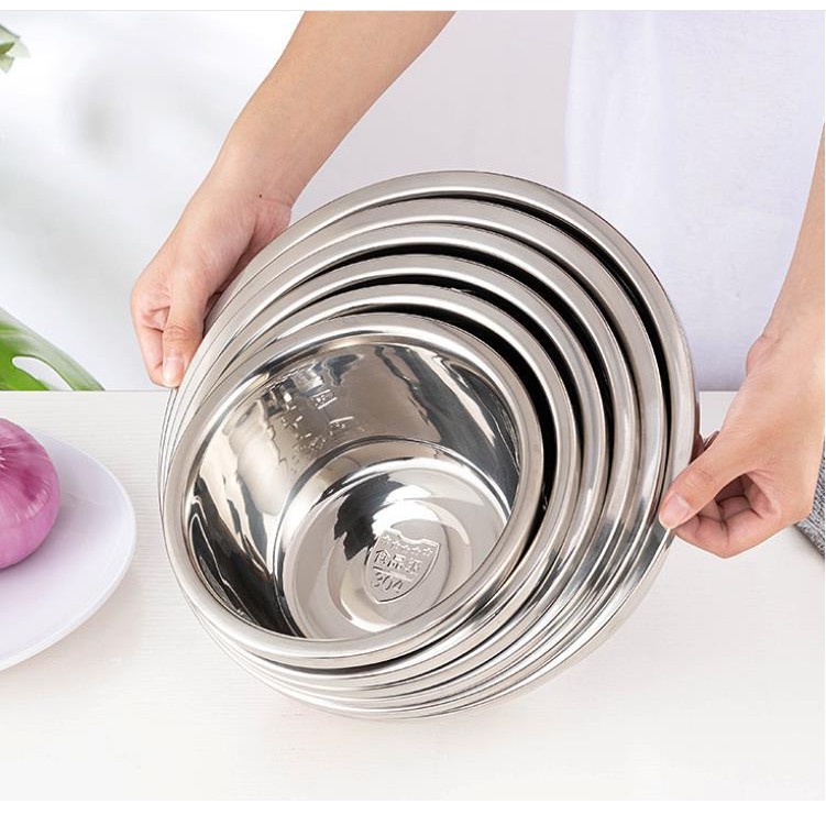 Thau Inox 304 Cao Cấp. Đủ Size Cho Bạn Lựa Chọn
