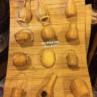 Mành tre trang trí với 12 món