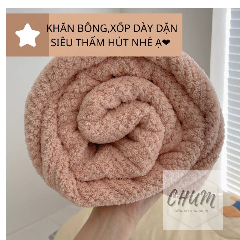 Bộ 2 khăn tắm dùng trong gia đình cực kì thấm hút TE1