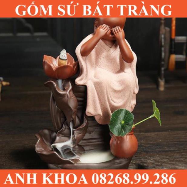 Thác khói Tam Không - Gốm sứ Bát Tràng Anh Khoa