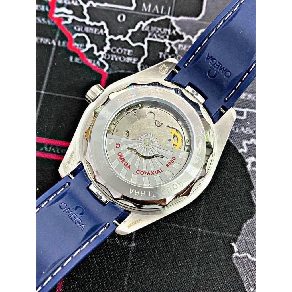 [Máy cơ - Automatic ] Đồng hồ nam omega máy cơ cao cấp - Bản mặt địa cầu - Bảo hành 24 tháng chống nước