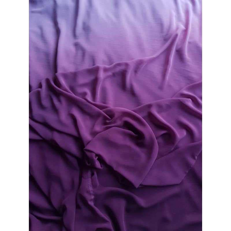 Vải voan loang màu