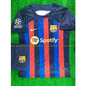 Bộ áo bóng đá Barca sân nhà barcelona Super hàng thailand 2022-2023 Giống thi đấu 99%