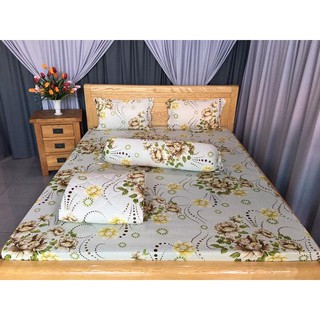 Bộ Drap Thun Hàn Quốc Mát Lạnh { 4 món }