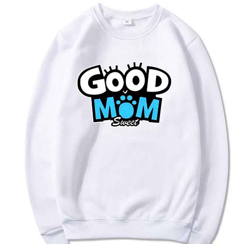 Áo gia Đình, GIÁ SỈ , nỉ lót bông siêu đẹp , y hình , good dad, good mom , good  girl, good boy ,màu trắng