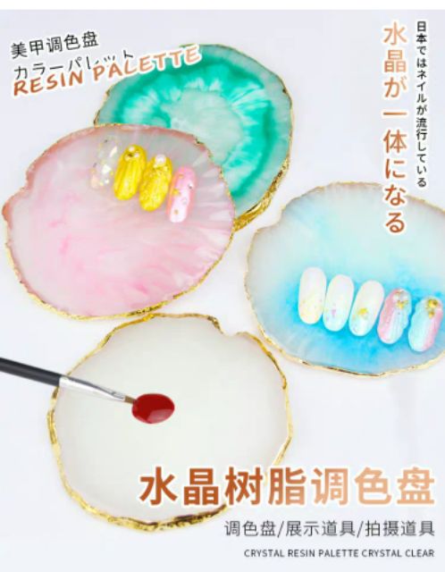khay pha sơn đá chụp ảnh, tán bột vẽ , gel vẽ, pha màu - manh219
