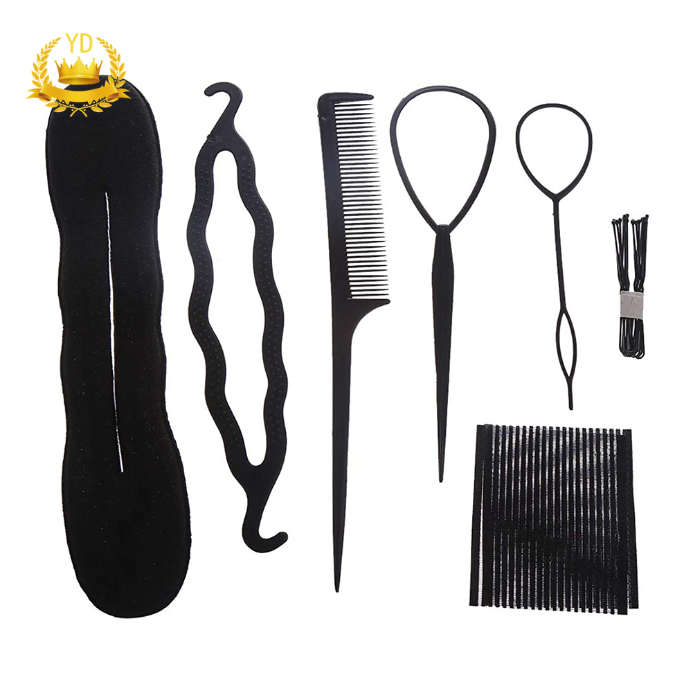 [Hàng mới về] Bộ 7 dụng cụ hỗ trợ bện tóc chuyên dụng chất lượng cao