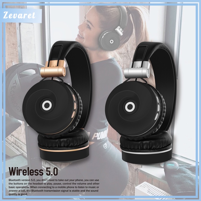 Tai Nghe Bluetooth 5.0 Không Dây Gấp Gọn Zevaret MH9 Cho IPad Điện Thoại
