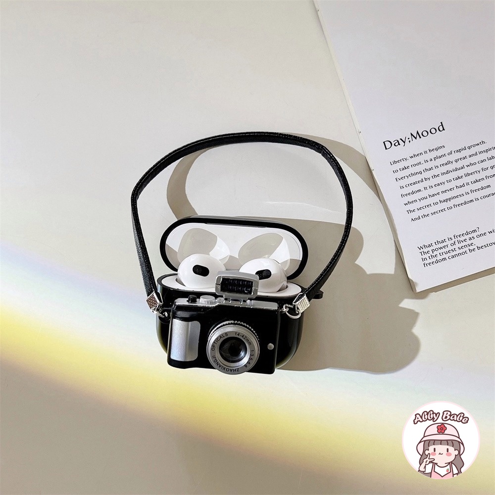 Vỏ Bảo Vệ Hộp Sạc Tai nghe không dây Airpods 1 / 2 / pro Bằng TPU Mềm Họa Tiết Polaroid Mini Dễ Thương