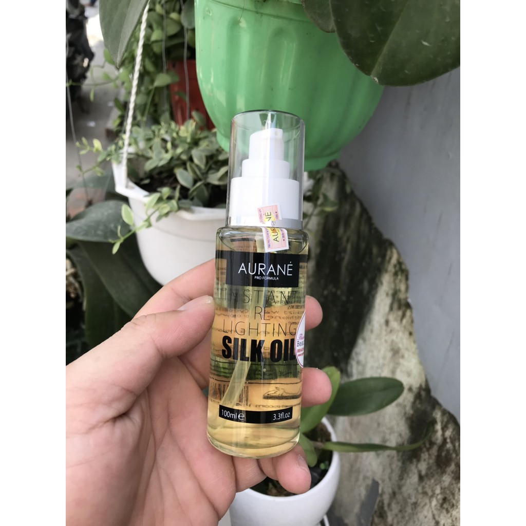 Serum tinh dầu bóng tóc Olive Instant Re Lighting Silk Oil Aurane 100ml