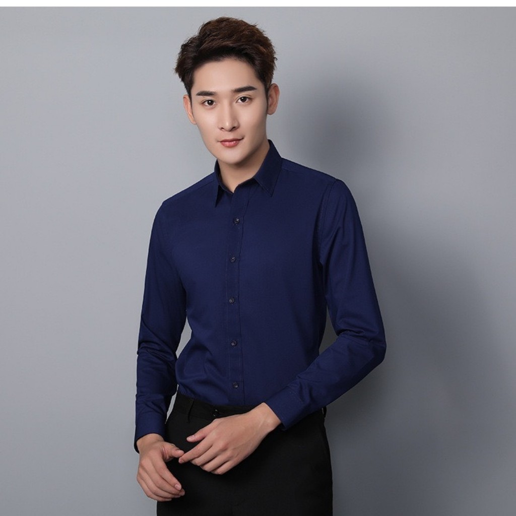 Áo sơ mi nam dài tay, sơ mi trắng nam công sở lụa đẹp hàn quốc cao cấp form rộng. | BigBuy360 - bigbuy360.vn