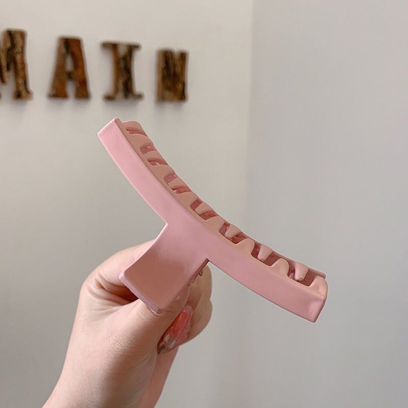 Kẹp tóc bằng nhựa acrylic nhám thanh lịch cho nữ