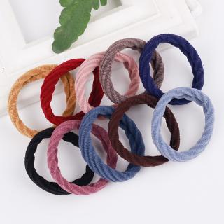 Set 10 Dây Cột Tóc Co Giãn Nhiều Màu Thời Trang Cho Nữ
