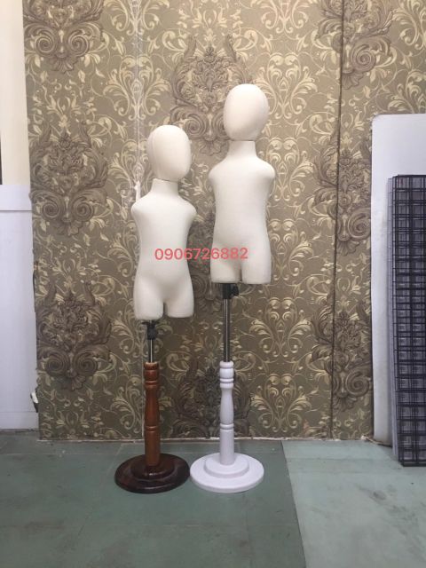 Manocanh trẻ em 2t, 4t, 6t có gắn đầu