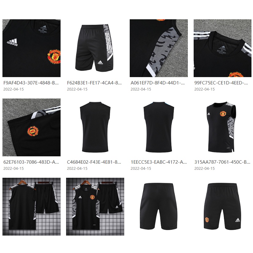 Áo Thun Bóng Đá Sát Nách Màu Đen Đội Tuyển Manchester United Issues --2022 Cho Nam