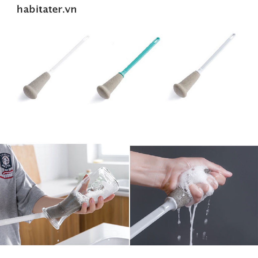 Cây rửa ly/chai lọ thiết kế tay cầm dài tiện dụng