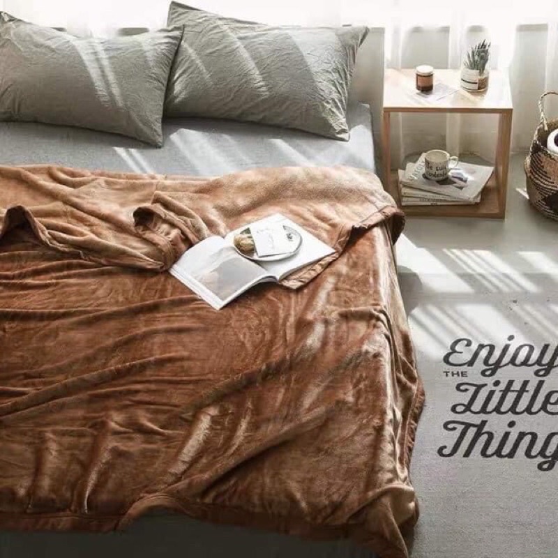 Chăn lông tuyết MUJI xuất nhật siêu ấm loại 1 ( kt2m*2m3)