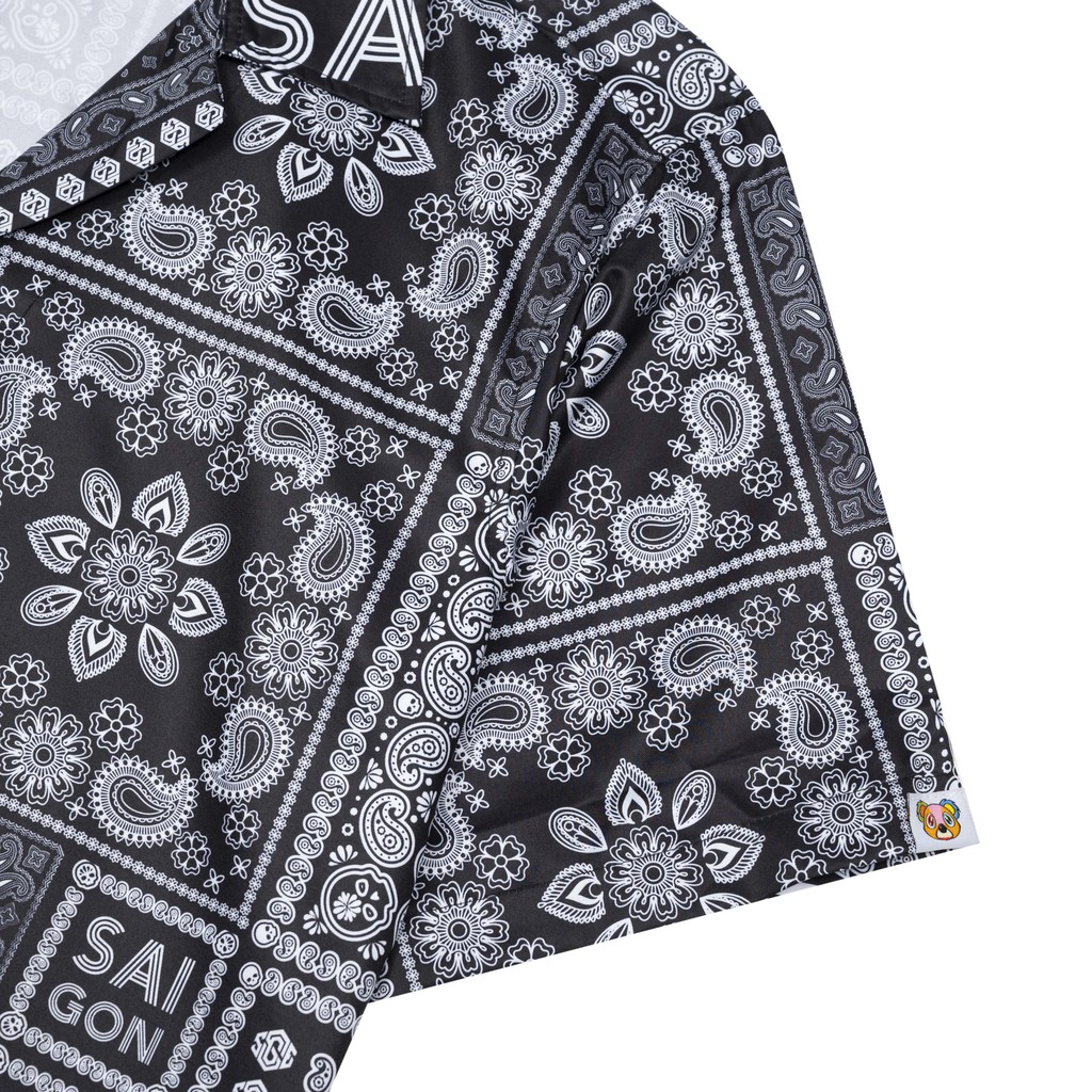 Áo Sơ Mi Nam Nữ Ngắn Tay SGES Họa Tiết Bandana Unisex | BigBuy360 - bigbuy360.vn